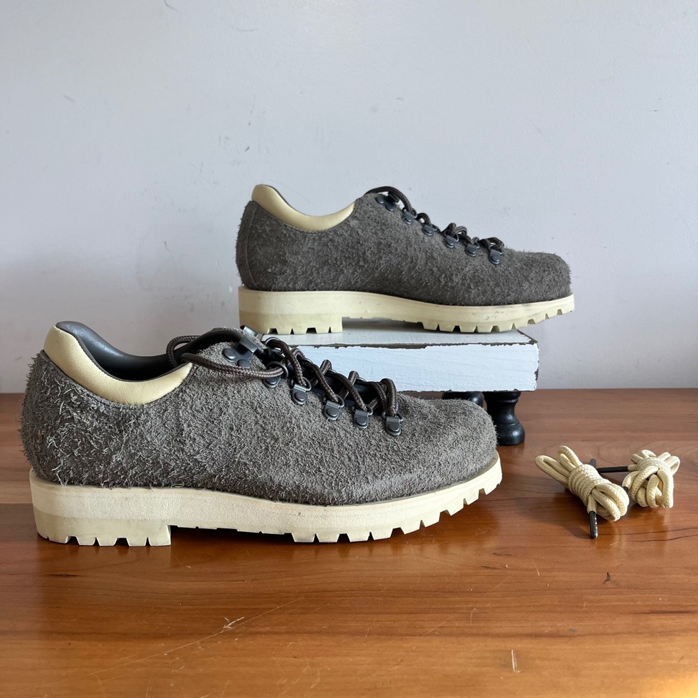 Merrell 1TRL‎ Eagle Luxe Brown Hairy Suede Hiking Shoes Vibram Sample J006704 7